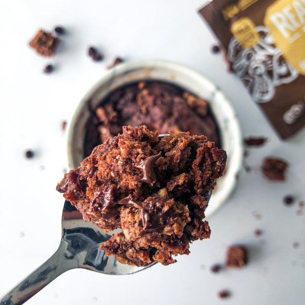 Peanut Butter Brownie Baked Oats Made with Local