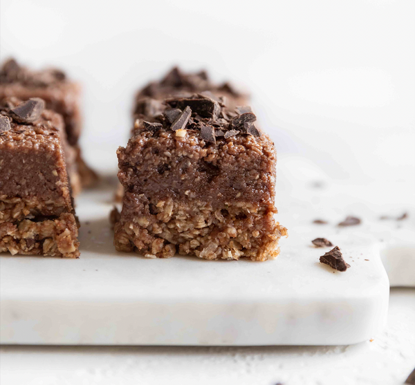 Chocolate Oatmeal Cookie Dough Bars Made with Local