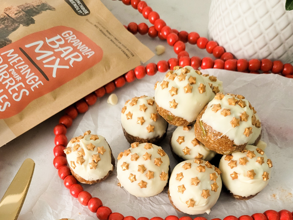 Gingerbread White Chocolate Energy Balls