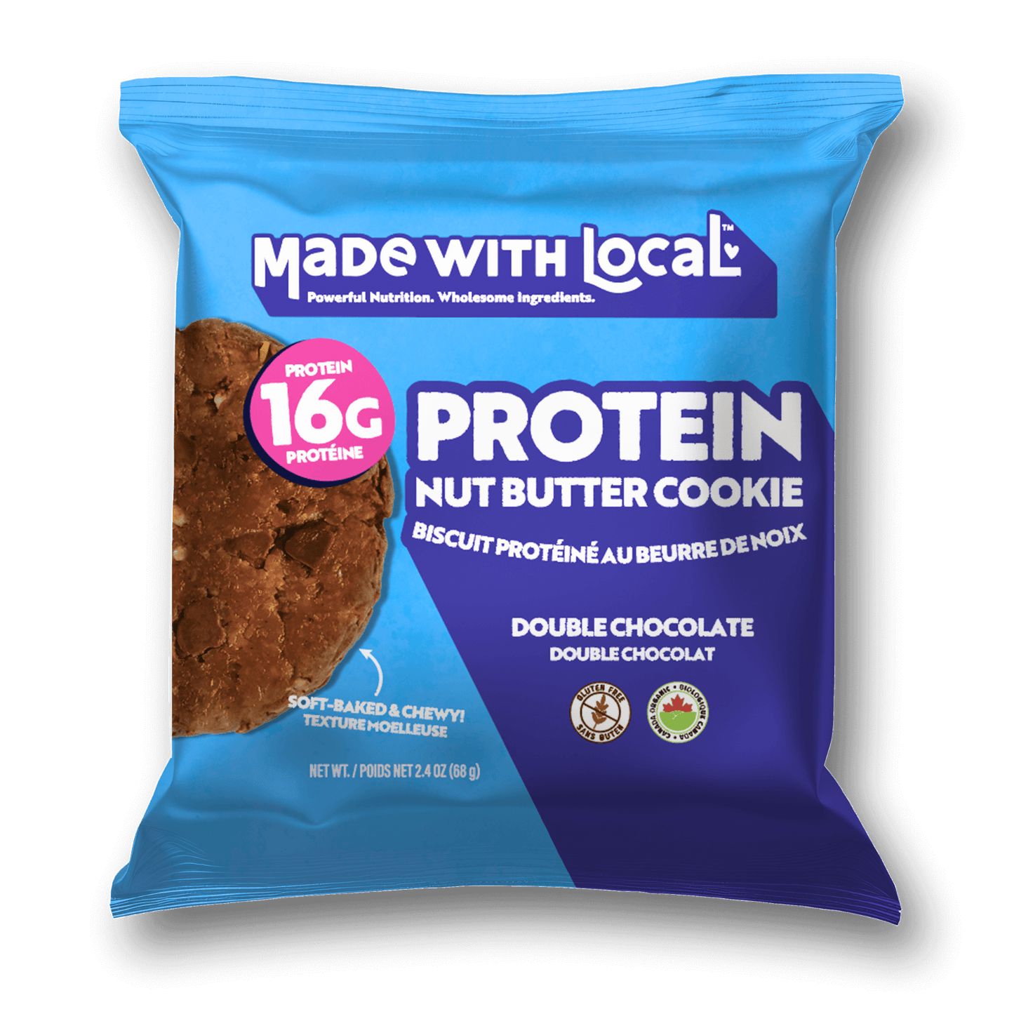double chocolate protein cookie