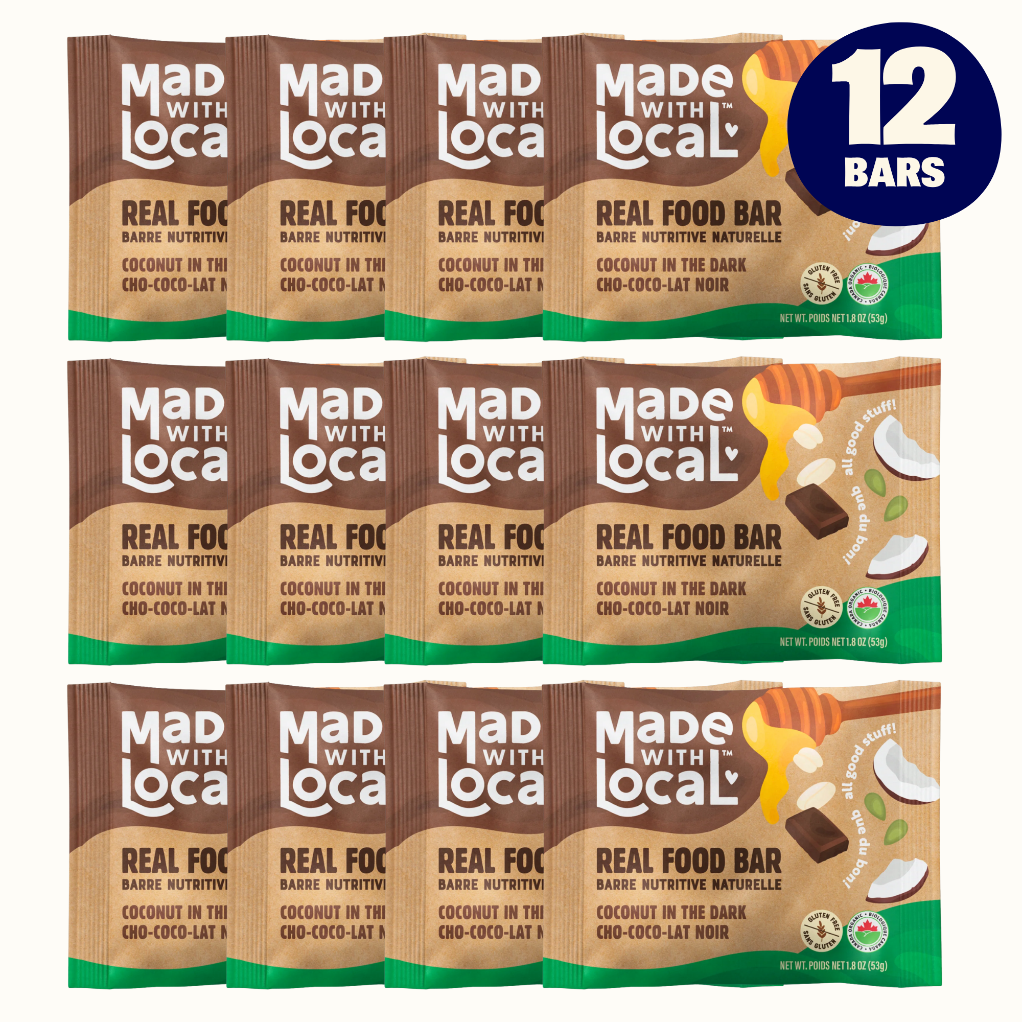 Coconut Dark Chocolate 12-pack