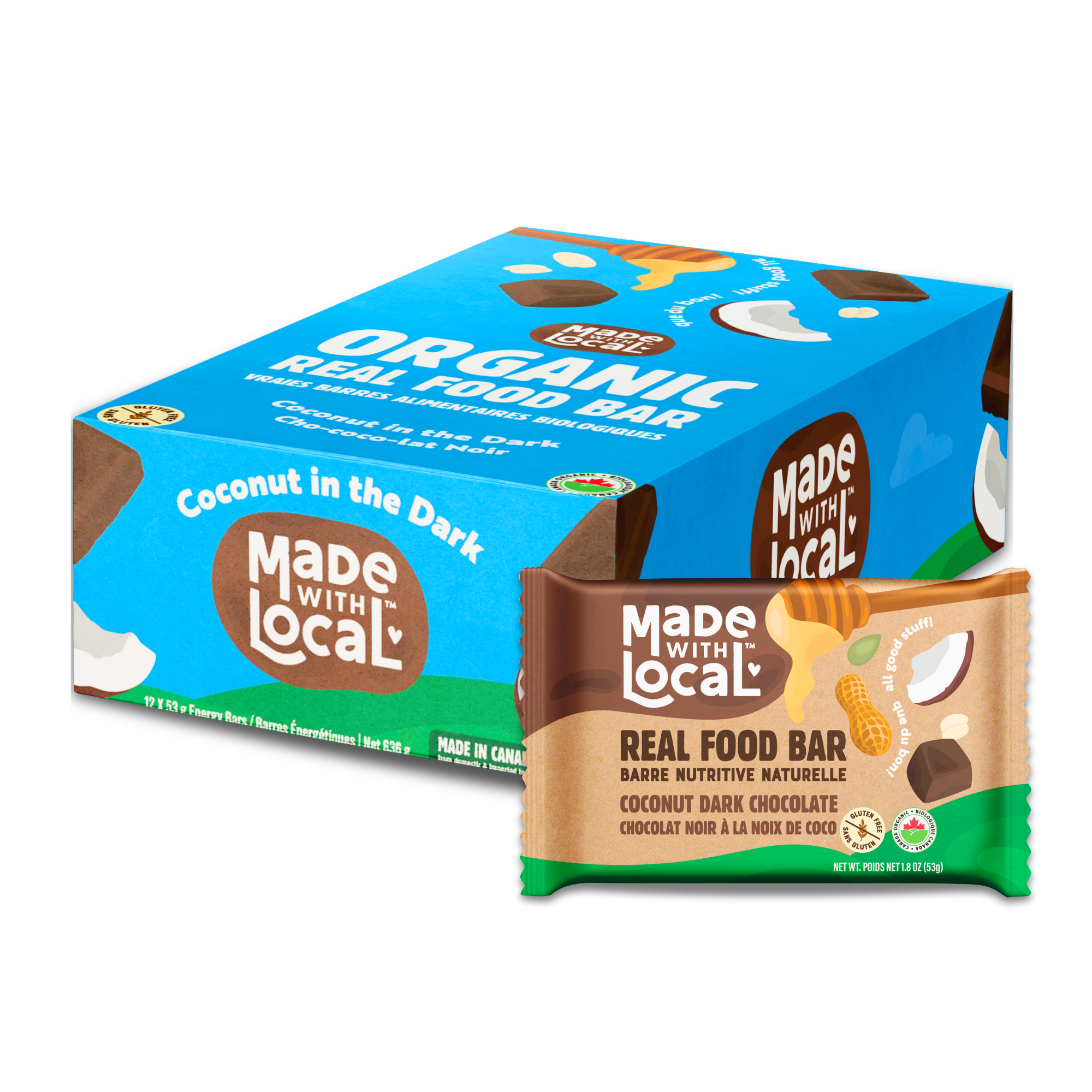 Coconut Dark Chocolate 12-pack