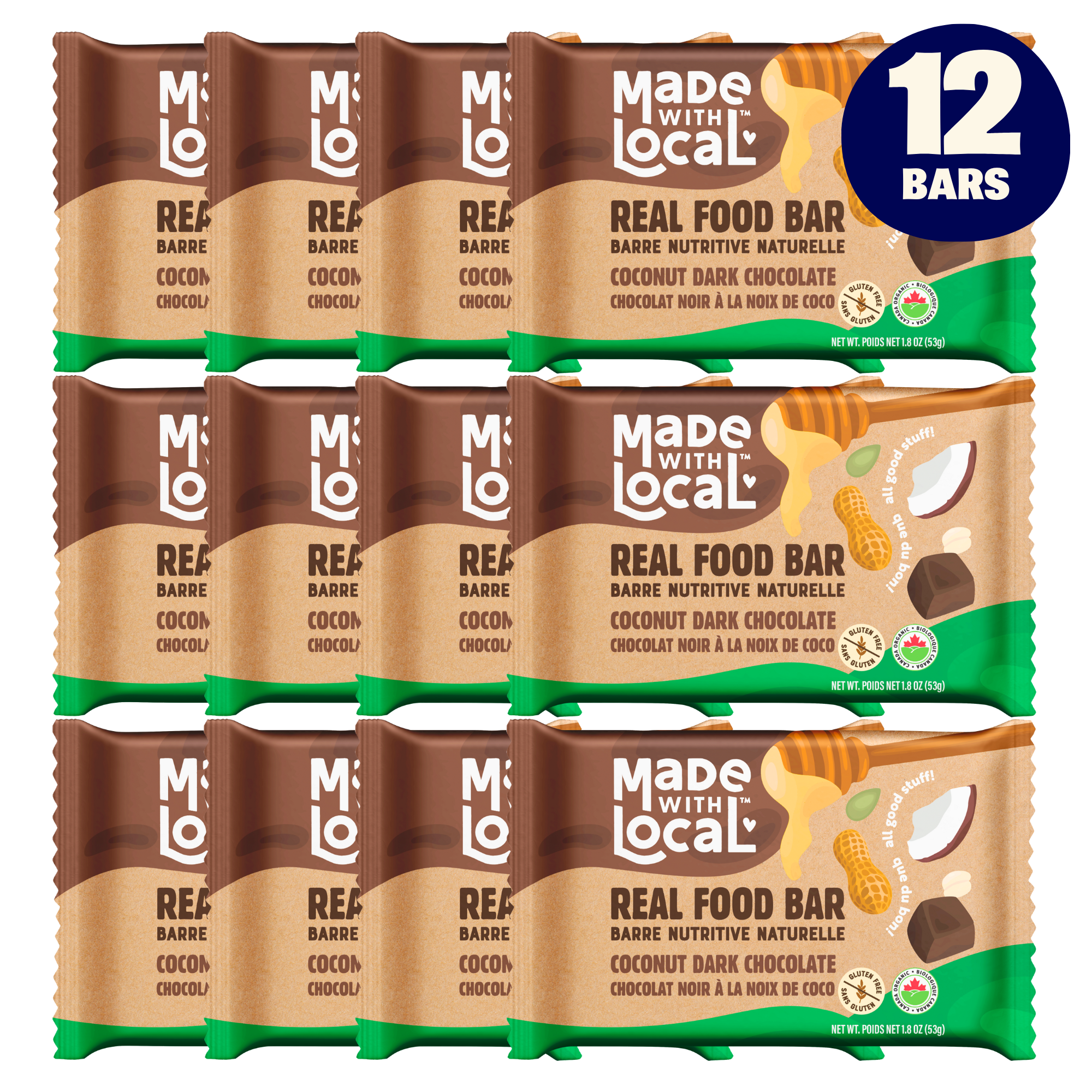 Coconut Dark Chocolate 12-pack