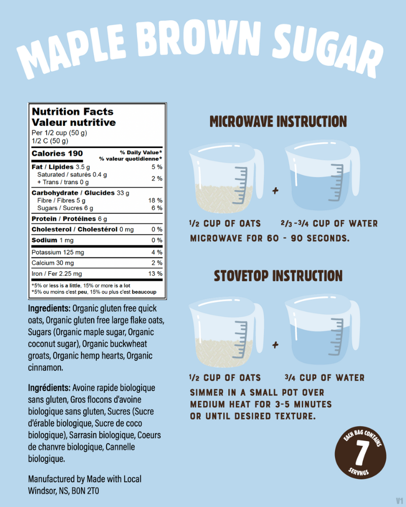 Maple Brown Sugar Regenerative Organic Oatmeal